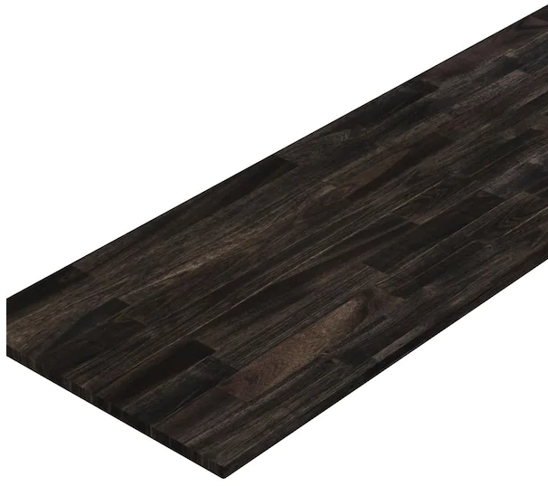 Acacia Butcher Block Standard Countertop in Expresso with Square Edge